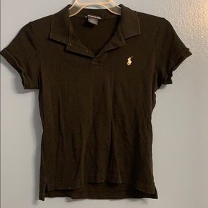 Ralph Lauren black polo size Large slim fit